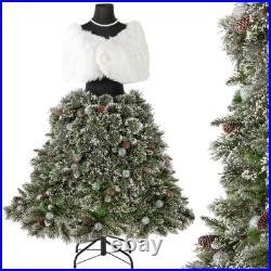 5 FT Artificial Mannequin Tree with 465 Branch Tips 50 Warm White LED Lights