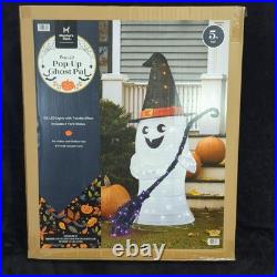 5 Foot Tall Halloween Ghost Pal Pre Lit Decoration Indoor Outdoor 140 LED Lights 5 Foot Tall Halloween Ghost Pal Pre Lit Decoration Indoor Outdoor 140 LED Lights