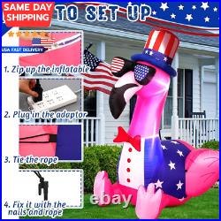 5 Ft 4Th of July Inflatables Outdoor Decorations Flamingo Patriotic Inflatables 5 Ft 4Th of July Inflatables Outdoor Decorations Flamingo Patriotic Inflatables