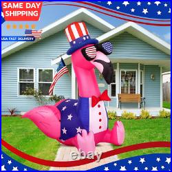 5 Ft 4Th of July Inflatables Outdoor Decorations Flamingo Patriotic Inflatables 5 Ft 4Th of July Inflatables Outdoor Decorations Flamingo Patriotic Inflatables