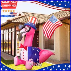5 Ft 4Th of July Inflatables Outdoor Decorations Flamingo Patriotic Inflatables 5 Ft 4Th of July Inflatables Outdoor Decorations Flamingo Patriotic Inflatables