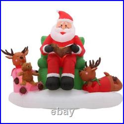 5 ft. Story Time with Santa Scene Christmas Inflatable