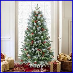5ft Artificial Christmas Tree Pine Tree &47 Pine Cones 47 Red Berries 1131 Tips 5ft Artificial Christmas Tree Pine Tree &47 Pine Cones 47 Red Berries 1131 Tips