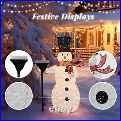 5ft Christmas Snowman with LED Lights for Garden Lawns Yards Easy to Install