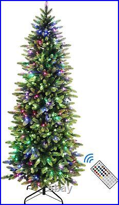 5ft Prelit Artificial Hinged Christmas Tree 240 RGB Lights and 1163 Branch Tips