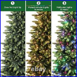 5ft Prelit Artificial Hinged Christmas Tree 240 RGB Lights and 1163 Branch Tips