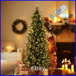 5ft Prelit Artificial Hinged Christmas Tree 240 RGB Lights and 1163 Branch Tips