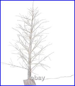 5ft White Birch Twinkle Warm White LED Fairy Twig Tree for Home Decor