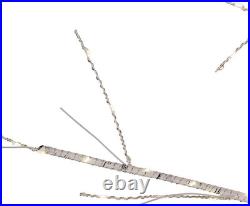 5ft White Birch Twinkle Warm White LED Fairy Twig Tree for Home Decor