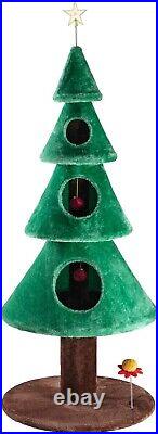 63 In Cat Tree Indoor Tower 3 Condos 5ft Cat Christmas Tree Party Decoration