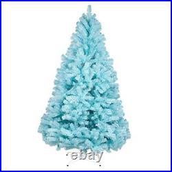 6FT 1,300 Tips Artificial Christmas Pine Tree Holiday Decoration with 6ft Blue