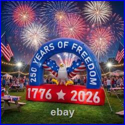 6FT 250th Anniversary Inflatable Bald Eagle Patriotic 4th of July LED Yard Decor 6FT 250th Anniversary Inflatable Bald Eagle Patriotic 4th of July LED Yard Decor