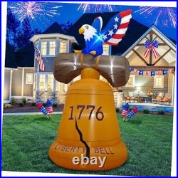 6FT 4th of July Inflatable Liberty Bell, Patriotic Independence Day 6FT 4th of July Inflatable Liberty Bell, Patriotic Independence Day