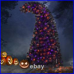 6FT Artificial Fir Bent Top Halloween Christmas Tree, with1,080 Lush Branch Tips 6FT Artificial Fir Bent Top Halloween Christmas Tree, with1,080 Lush Branch Tips