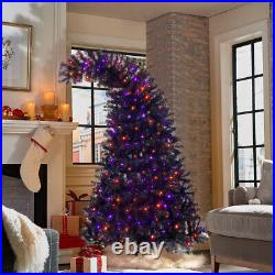 6FT Artificial Fir Bent Top Halloween Christmas Tree, with1,080 Lush Branch Tips 6FT Artificial Fir Bent Top Halloween Christmas Tree, with1,080 Lush Branch Tips