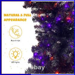 6FT Artificial Fir Bent Top Halloween Christmas Tree, with1,080 Lush Branch Tips 6FT Artificial Fir Bent Top Halloween Christmas Tree, with1,080 Lush Branch Tips