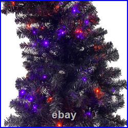 6FT Artificial Fir Bent Top Halloween Christmas Tree, with1,080 Lush Branch Tips 6FT Artificial Fir Bent Top Halloween Christmas Tree, with1,080 Lush Branch Tips