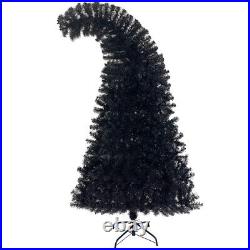 6FT Artificial Fir Bent Top Halloween Christmas Tree, with1,080 Lush Branch Tips 6FT Artificial Fir Bent Top Halloween Christmas Tree, with1,080 Lush Branch Tips