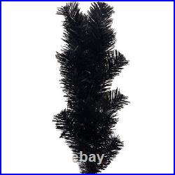 6FT Artificial Fir Bent Top Halloween Christmas Tree, with1,080 Lush Branch Tips 6FT Artificial Fir Bent Top Halloween Christmas Tree, with1,080 Lush Branch Tips