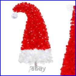 6FT Christmas Tree with LED Light & with 1050 Tips Santa's Hat Shape Xmas Tree