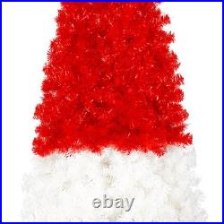 6FT Christmas Tree with LED Light & with 1050 Tips Santa's Hat Shape Xmas Tree