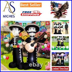 6FT Cinco de Mayo Inflatable Mariachi with LED Lights Outdoor/Indoor Blow U 6FT Cinco de Mayo Inflatable Mariachi with LED Lights Outdoor/Indoor Blow U