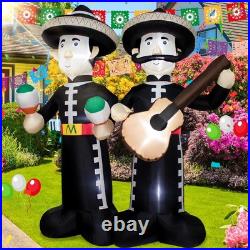 6FT Cinco de Mayo Inflatable Mariachi with LED Lights Outdoor/Indoor Blow U 6FT Cinco de Mayo Inflatable Mariachi with LED Lights Outdoor/Indoor Blow U