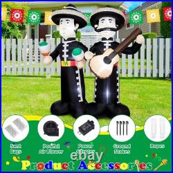 6FT Cinco de Mayo Inflatable Mariachi with LED Lights Outdoor/Indoor Blow U 6FT Cinco de Mayo Inflatable Mariachi with LED Lights Outdoor/Indoor Blow U
