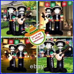 6FT Cinco de Mayo Inflatable Mariachi with LED Lights Outdoor/Indoor Blow U 6FT Cinco de Mayo Inflatable Mariachi with LED Lights Outdoor/Indoor Blow U