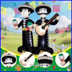 6FT Cinco de Mayo Inflatable Mariachi with LED Lights Outdoor/Indoor Blow U 6FT Cinco de Mayo Inflatable Mariachi with LED Lights Outdoor/Indoor Blow U