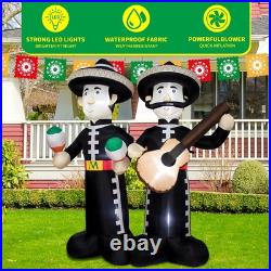 6FT Cinco de Mayo Inflatable Mariachi with LED Lights Outdoor/Indoor Blow U 6FT Cinco de Mayo Inflatable Mariachi with LED Lights Outdoor/Indoor Blow U