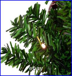 6FT Musical Snowing Christmas Tree withLED Lights Indoor Holiday Decorations