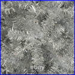 6FT Pre-Lit Artificial Christmas Tree with 300 LED Lights & Metal Stand