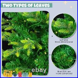 6FT Pre-Lit Aspen Fir Artificial Christmas Tree with Wreath&Garland Green 6FT Pre-Lit Aspen Fir Artificial Christmas Tree with Wreath&Garland Green