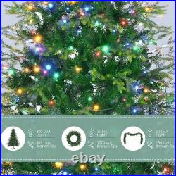 6FT Pre-Lit Aspen Fir Artificial Christmas Tree with Wreath&Garland Green 6FT Pre-Lit Aspen Fir Artificial Christmas Tree with Wreath&Garland Green