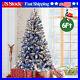 6FT_Pre_Lit_Hinged_Artificial_Fir_Chritmas_Tree_with_Light_Snow_Flocked_Holiday_01_mp