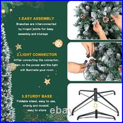 6FT Prelit Pencil Christmas Tree Skinny Artificial Christmas Tree 240 Warm Light 6FT Prelit Pencil Christmas Tree Skinny Artificial Christmas Tree 240 Warm Light