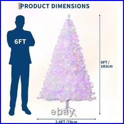 6FT Rose Gold Prelit Christmas Tree LED Lights, Sparkle Xmas, US Shipping