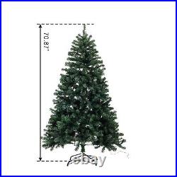 6Ft Artificial ChristmasTree Stand Xmas Tree Home Traditional Decor with460 lights