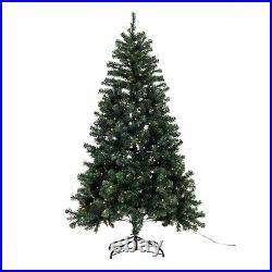 6Ft Artificial ChristmasTree Stand Xmas Tree Home Traditional Decor with460 lights
