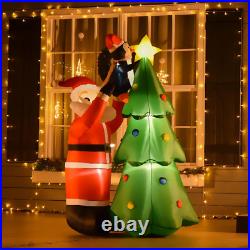 6Ft Inflatable Christmas Tree Decoration with Santa & Penguin Lawn Yard Blow Up 6Ft Inflatable Christmas Tree Decoration with Santa & Penguin Lawn Yard Blow Up
