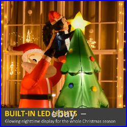 6Ft Inflatable Christmas Tree Decoration with Santa & Penguin Lawn Yard Blow Up 6Ft Inflatable Christmas Tree Decoration with Santa & Penguin Lawn Yard Blow Up