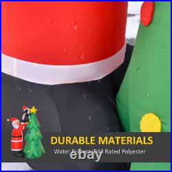 6Ft Inflatable Christmas Tree Decoration with Santa & Penguin Lawn Yard Blow Up 6Ft Inflatable Christmas Tree Decoration with Santa & Penguin Lawn Yard Blow Up