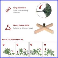 6Ft Prelit Green spruce Artificial Christmas Tree X-Shaped Wooden Base&300 Light 6Ft Prelit Green spruce Artificial Christmas Tree X-Shaped Wooden Base&300 Light