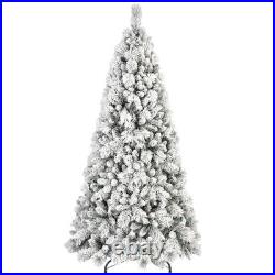 6Ft Snow Flocked Artificial Christmas Tree White Frosted Pine Tree&752Branch Tip 6Ft Snow Flocked Artificial Christmas Tree White Frosted Pine Tree&752Branch Tip
