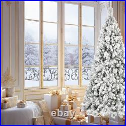6Ft Snow Flocked Artificial Christmas Tree White Frosted Pine Tree&752Branch Tip 6Ft Snow Flocked Artificial Christmas Tree White Frosted Pine Tree&752Branch Tip