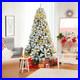 6Ft_Snow_Flocked_Hinged_Artificial_Christmas_Tree_Unlit_Holiday_Decor_01_ybxt