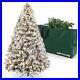 6_5_7_5ft_Pre_lit_Christmas_Tree_Artificial_Snow_Flocked_for_Holiday_Decoration_01_cy