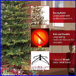 6.5 Foot Pre-Lit Flocked Bennington Fir Artificial Christmas Tree with 350 UL Li 6.5 Foot Pre-Lit Flocked Bennington Fir Artificial Christmas Tree with 350 UL Li