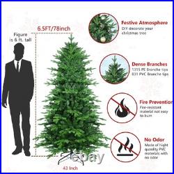 6.5 ft Slim Pencil Skinny Artificial Christmas Tree with 2142 PE PVC Branch Tip 6.5 ft Slim Pencil Skinny Artificial Christmas Tree with 2142 PE PVC Branch Tip
